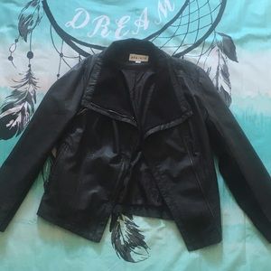 AVA & VIV Faux Leather Biker Jacket